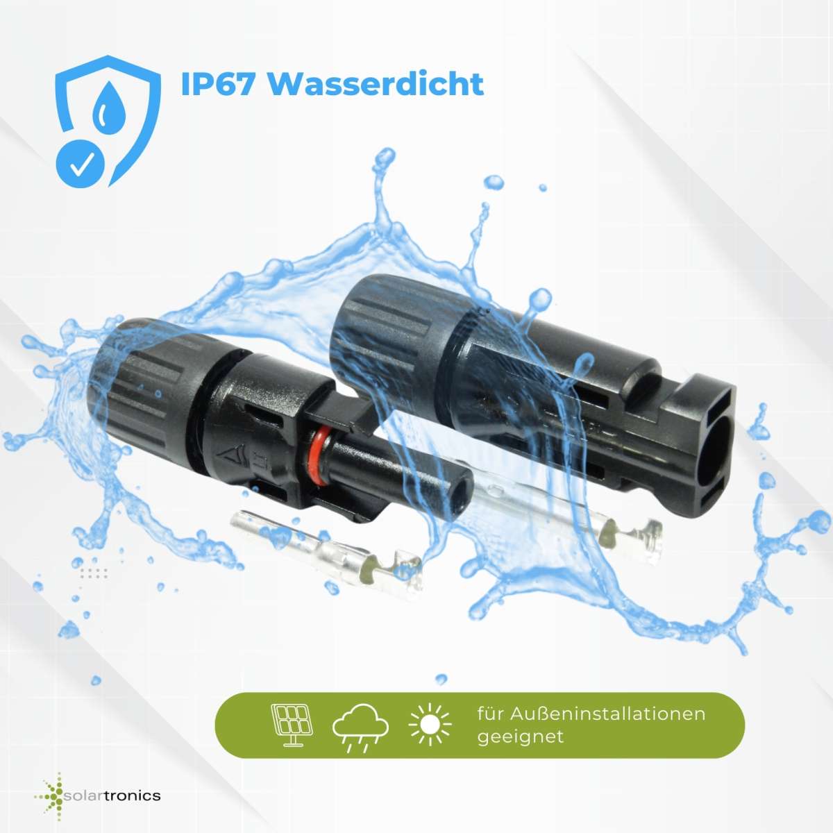Thorder Solarstecker 6 Paar – PV-Steckverbinder IP67 Für 4/6mm² Kabel, Inkl. 2 Schraubenschlüssel