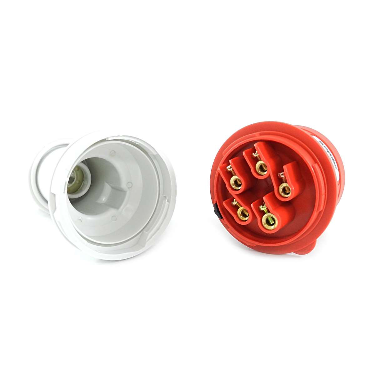 Produktbild von IP44 Wassergeschützt CEE Adapter 5P 32A Stecker Auf 16A Kupplung – 150cm Starkstromkabel, IP44 Wasserdicht, Für Baustellen & Werkstätten Cee 32a Auf 16a